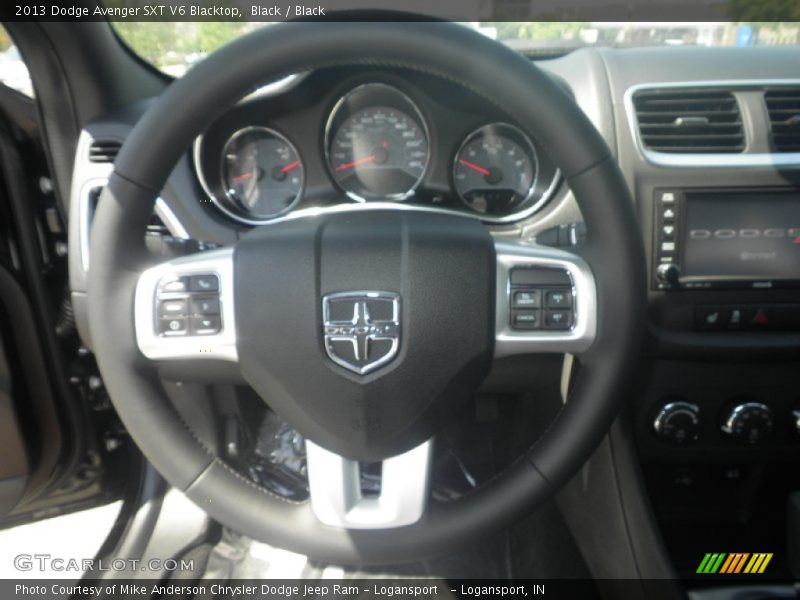 Black / Black 2013 Dodge Avenger SXT V6 Blacktop