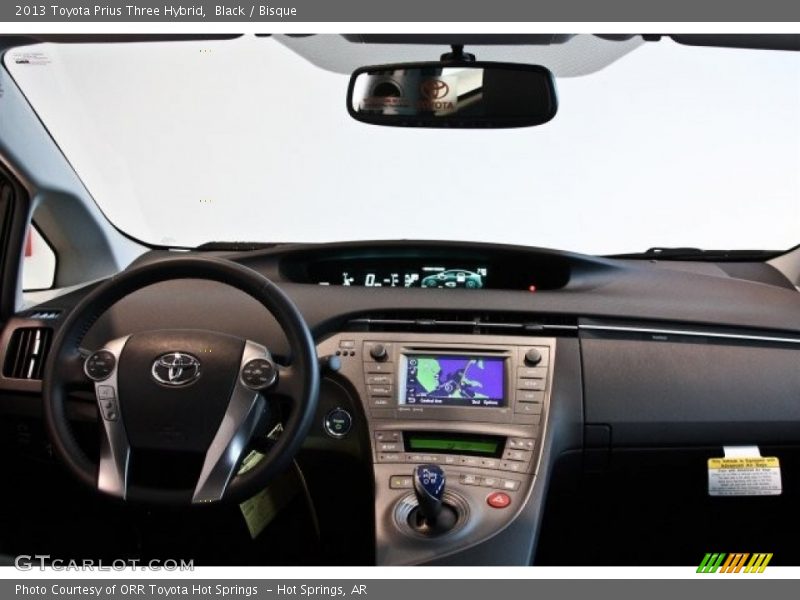 Black / Bisque 2013 Toyota Prius Three Hybrid