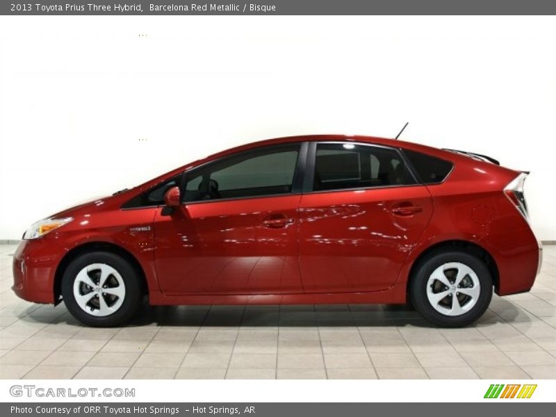 Barcelona Red Metallic / Bisque 2013 Toyota Prius Three Hybrid
