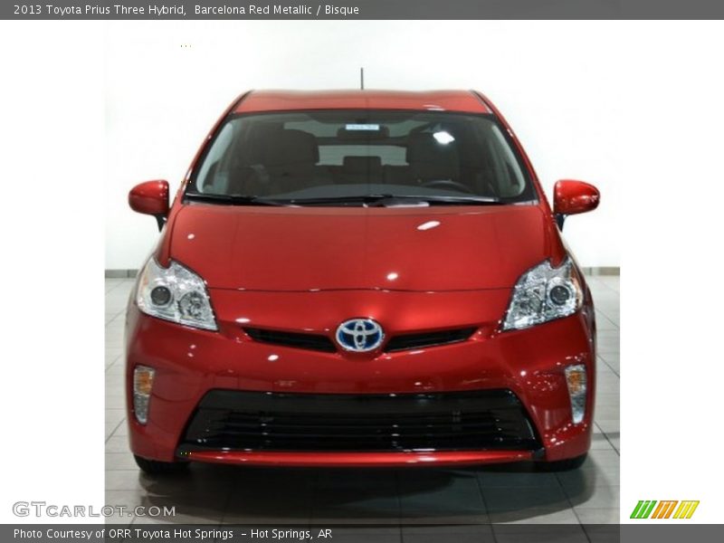 Barcelona Red Metallic / Bisque 2013 Toyota Prius Three Hybrid