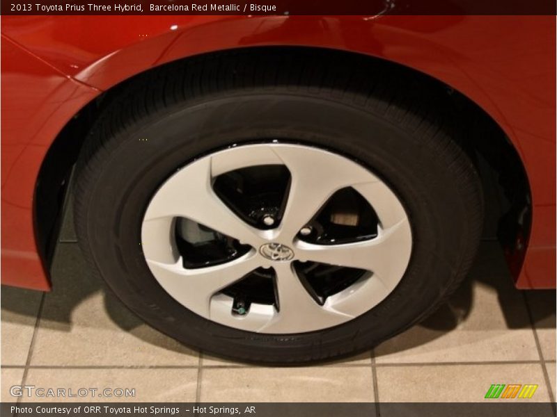 Barcelona Red Metallic / Bisque 2013 Toyota Prius Three Hybrid