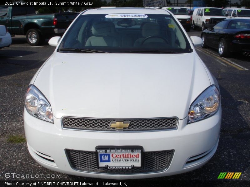 Summit White / Gray 2013 Chevrolet Impala LT