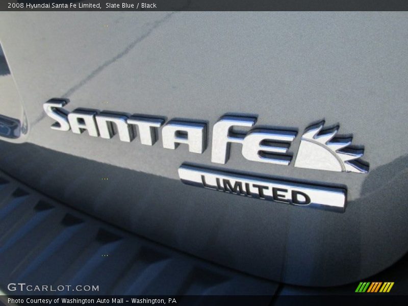 Slate Blue / Black 2008 Hyundai Santa Fe Limited