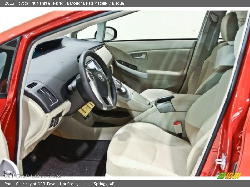 Barcelona Red Metallic / Bisque 2013 Toyota Prius Three Hybrid