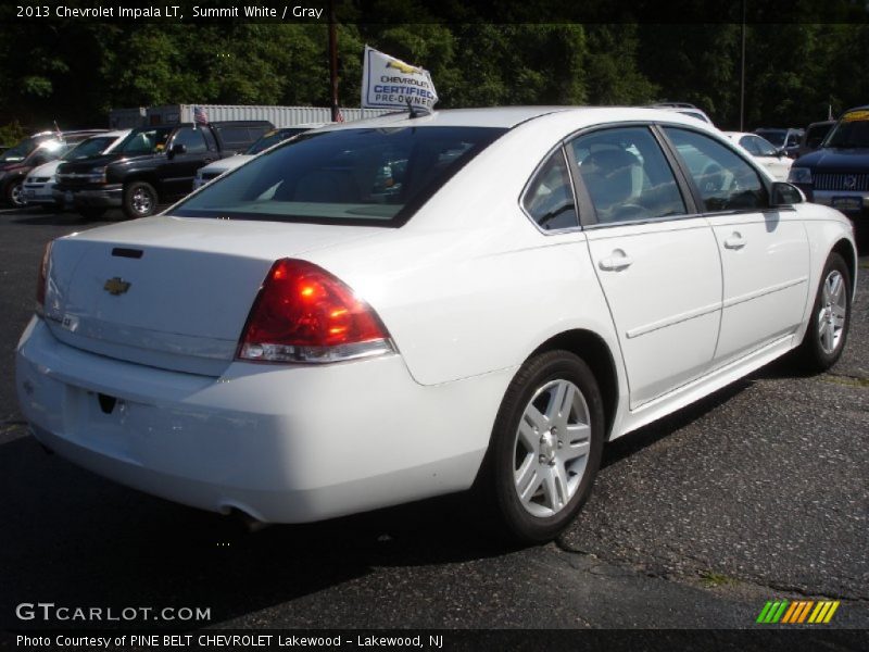 Summit White / Gray 2013 Chevrolet Impala LT