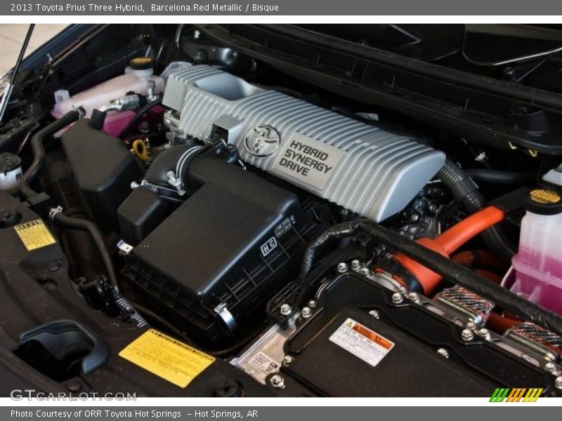 Barcelona Red Metallic / Bisque 2013 Toyota Prius Three Hybrid