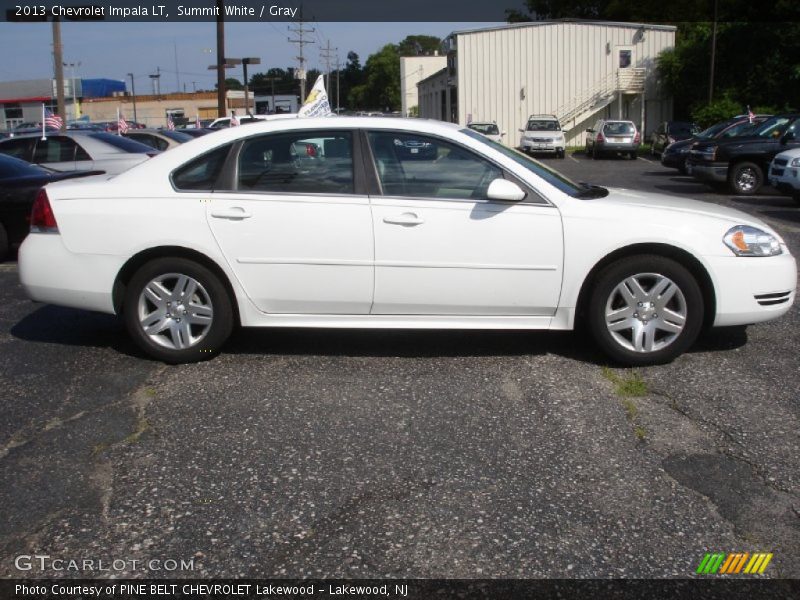 Summit White / Gray 2013 Chevrolet Impala LT