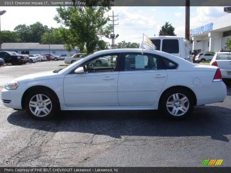 Summit White / Gray 2013 Chevrolet Impala LT