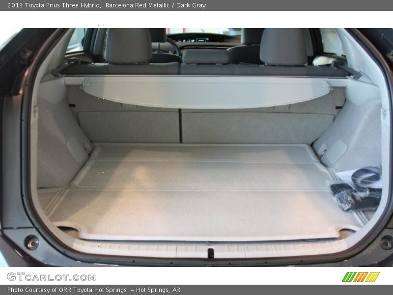 Barcelona Red Metallic / Dark Gray 2013 Toyota Prius Three Hybrid