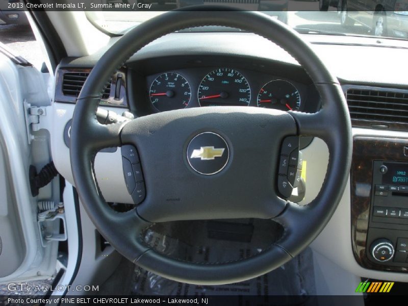 Summit White / Gray 2013 Chevrolet Impala LT