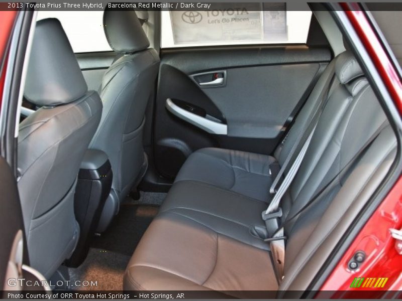 Barcelona Red Metallic / Dark Gray 2013 Toyota Prius Three Hybrid