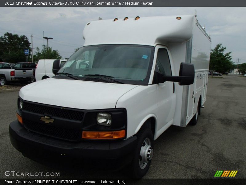 Summit White / Medium Pewter 2013 Chevrolet Express Cutaway 3500 Utility Van