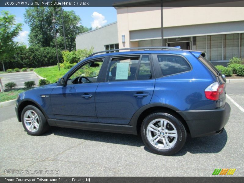 Mystic Blue Metallic / Black 2005 BMW X3 3.0i
