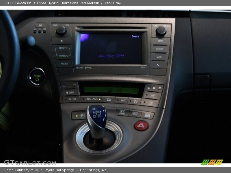 Barcelona Red Metallic / Dark Gray 2013 Toyota Prius Three Hybrid