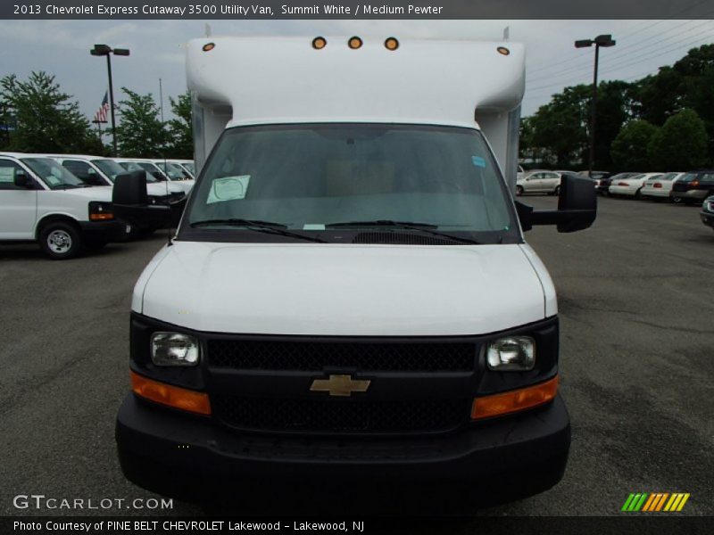 Summit White / Medium Pewter 2013 Chevrolet Express Cutaway 3500 Utility Van