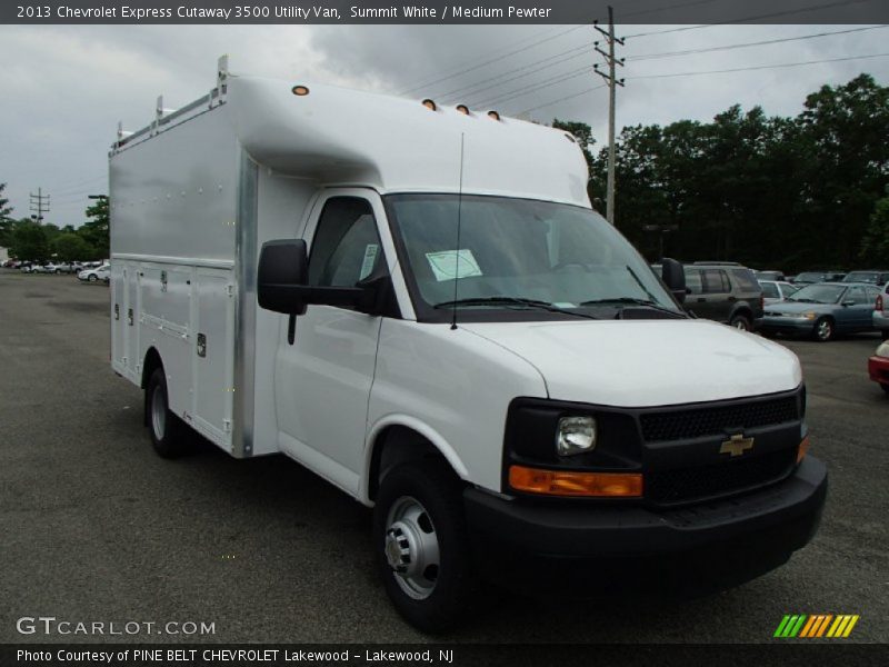 Summit White / Medium Pewter 2013 Chevrolet Express Cutaway 3500 Utility Van