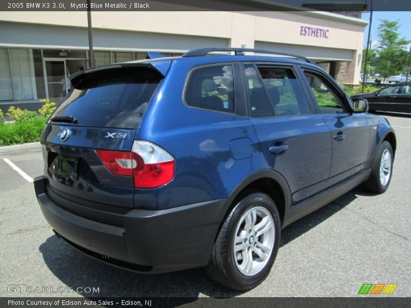 Mystic Blue Metallic / Black 2005 BMW X3 3.0i