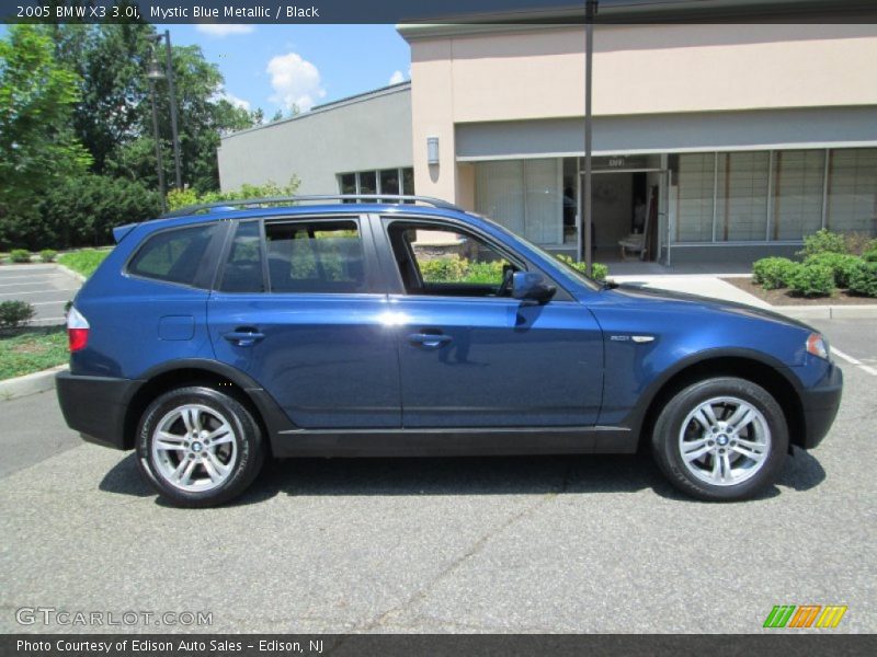 Mystic Blue Metallic / Black 2005 BMW X3 3.0i
