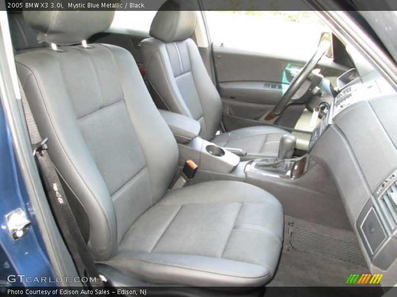 Mystic Blue Metallic / Black 2005 BMW X3 3.0i