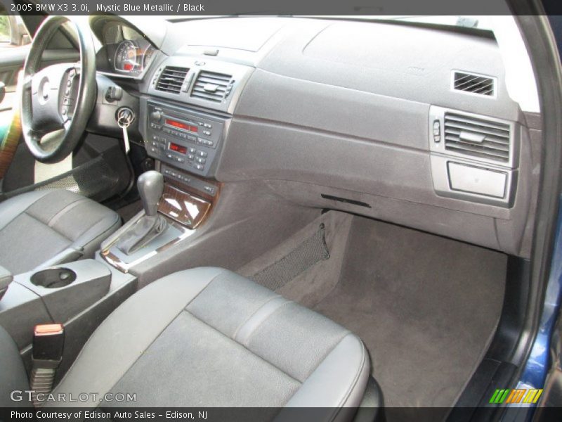 Mystic Blue Metallic / Black 2005 BMW X3 3.0i