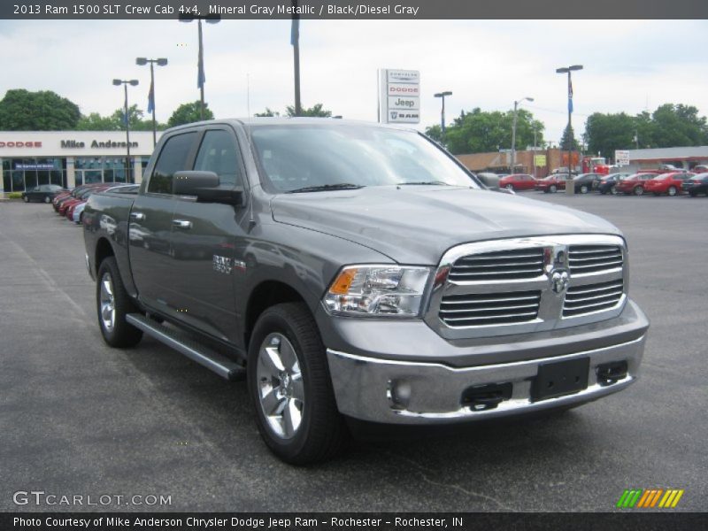 Mineral Gray Metallic / Black/Diesel Gray 2013 Ram 1500 SLT Crew Cab 4x4