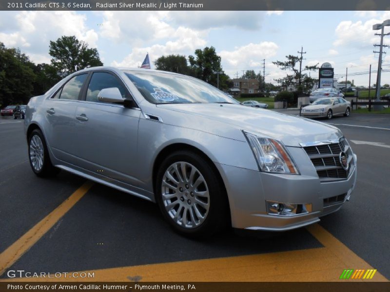 Radiant Silver Metallic / Light Titanium 2011 Cadillac CTS 3.6 Sedan