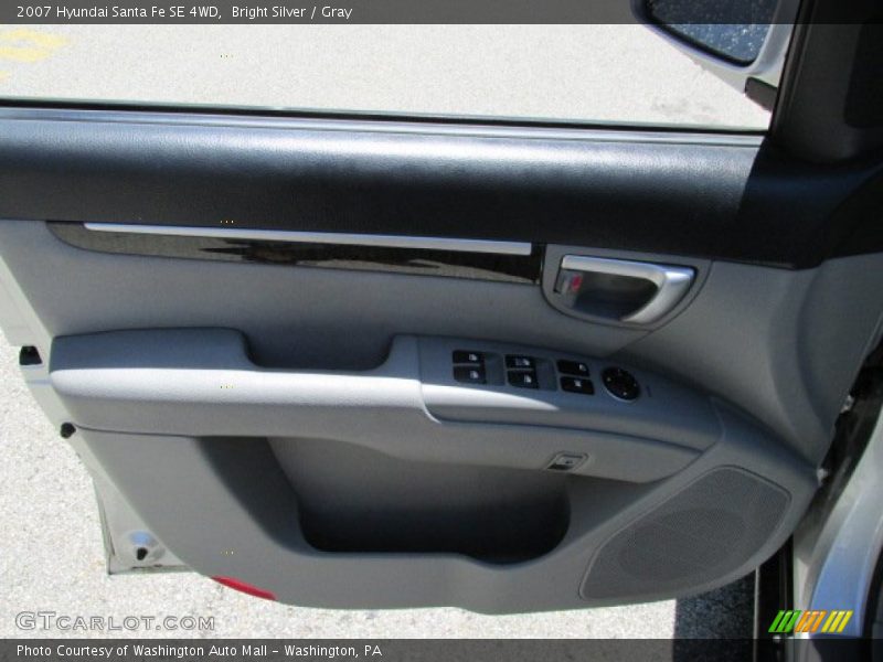 Bright Silver / Gray 2007 Hyundai Santa Fe SE 4WD