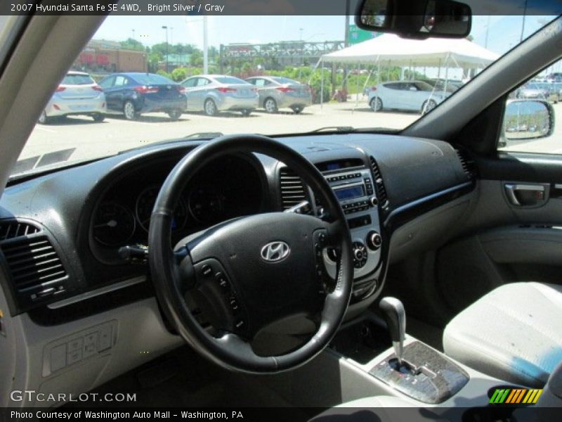 Bright Silver / Gray 2007 Hyundai Santa Fe SE 4WD