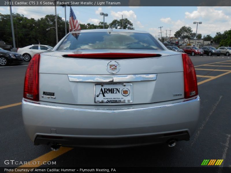 Radiant Silver Metallic / Light Titanium 2011 Cadillac CTS 3.6 Sedan