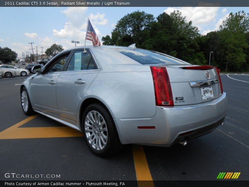 Radiant Silver Metallic / Light Titanium 2011 Cadillac CTS 3.6 Sedan