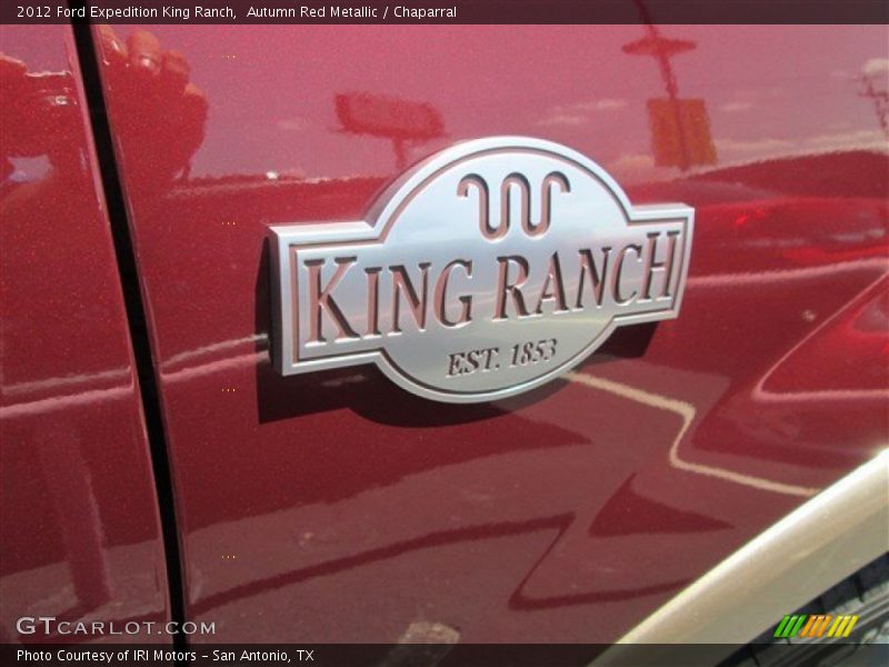 Autumn Red Metallic / Chaparral 2012 Ford Expedition King Ranch