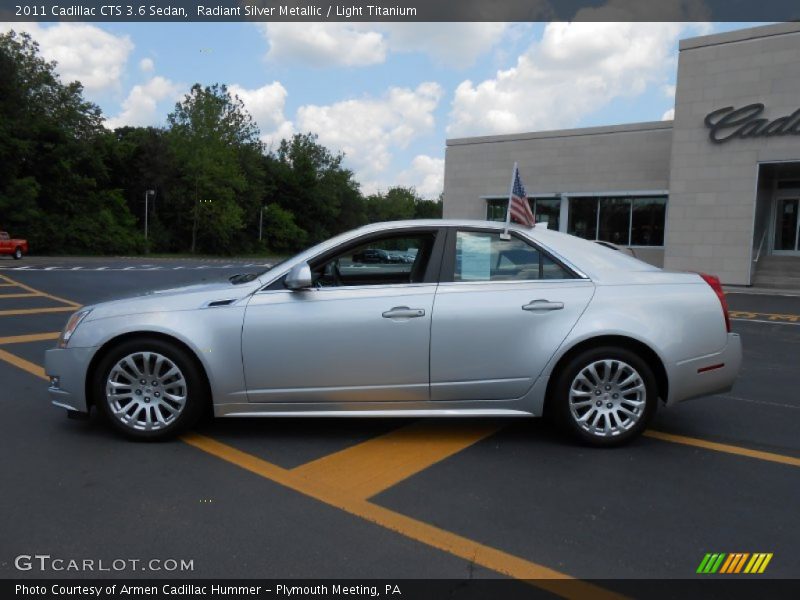 Radiant Silver Metallic / Light Titanium 2011 Cadillac CTS 3.6 Sedan