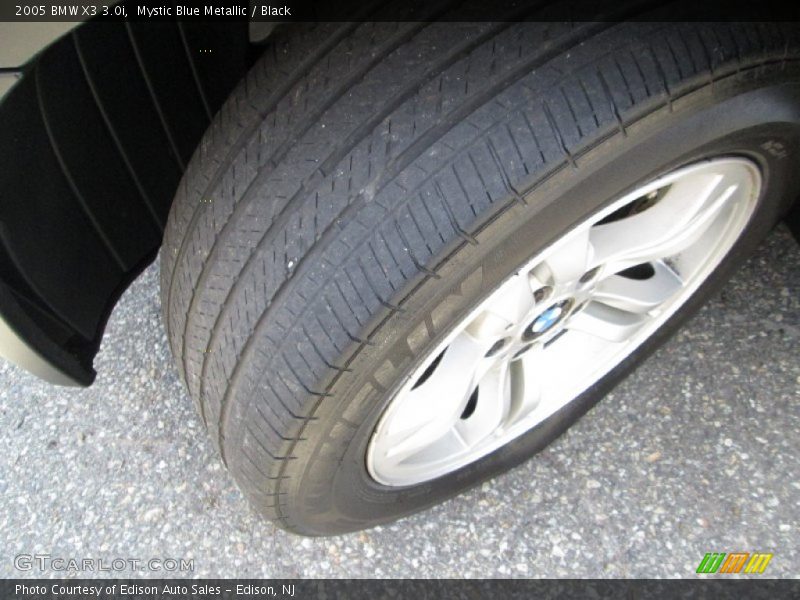 Mystic Blue Metallic / Black 2005 BMW X3 3.0i