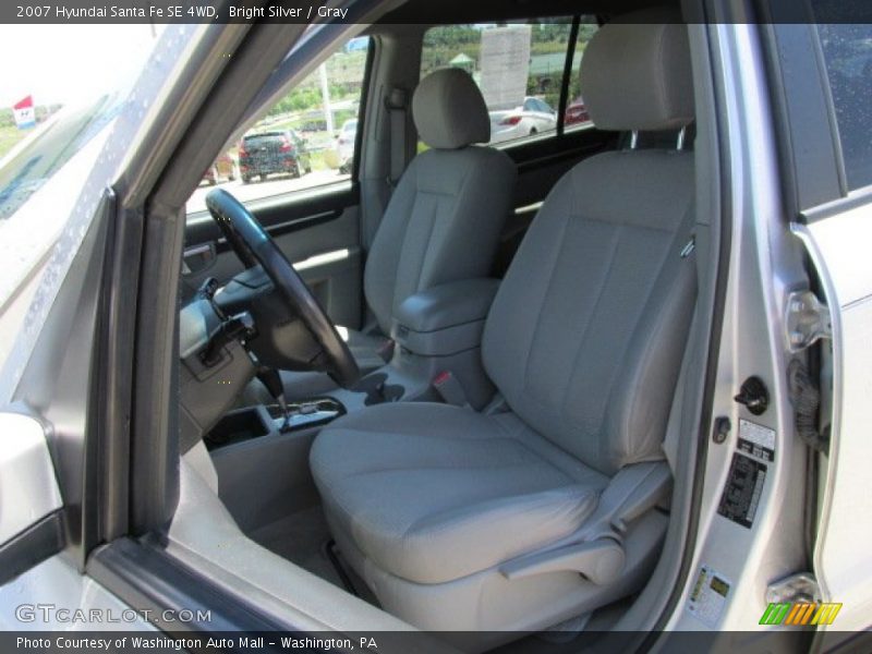 Bright Silver / Gray 2007 Hyundai Santa Fe SE 4WD