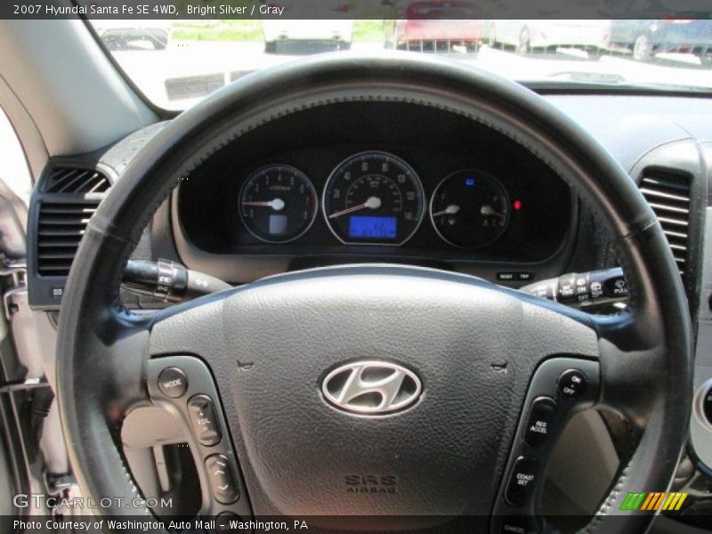 Bright Silver / Gray 2007 Hyundai Santa Fe SE 4WD