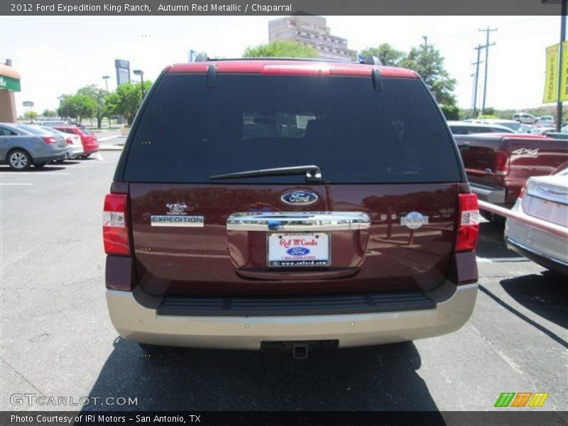 Autumn Red Metallic / Chaparral 2012 Ford Expedition King Ranch