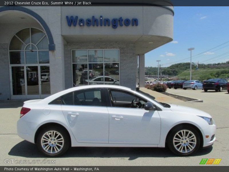 Summit White / Jet Black 2012 Chevrolet Cruze Eco