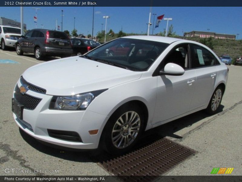 Summit White / Jet Black 2012 Chevrolet Cruze Eco