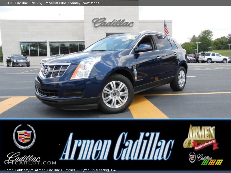 Imperial Blue / Shale/Brownstone 2010 Cadillac SRX V6
