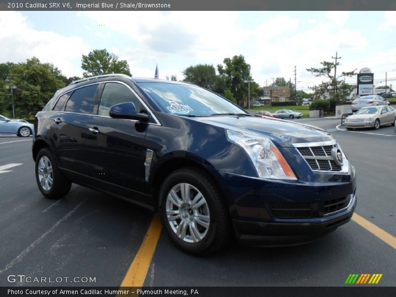 Imperial Blue / Shale/Brownstone 2010 Cadillac SRX V6