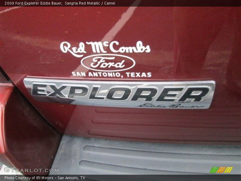 Sangria Red Metallic / Camel 2009 Ford Explorer Eddie Bauer
