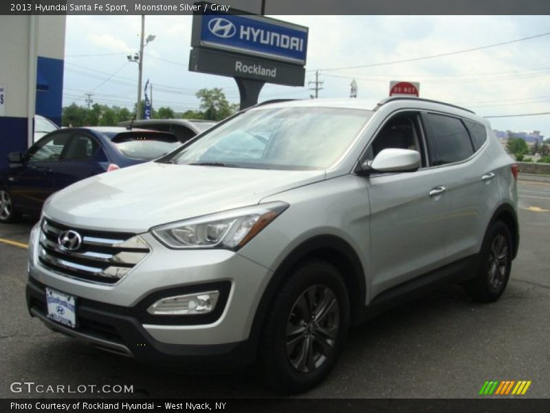 Moonstone Silver / Gray 2013 Hyundai Santa Fe Sport