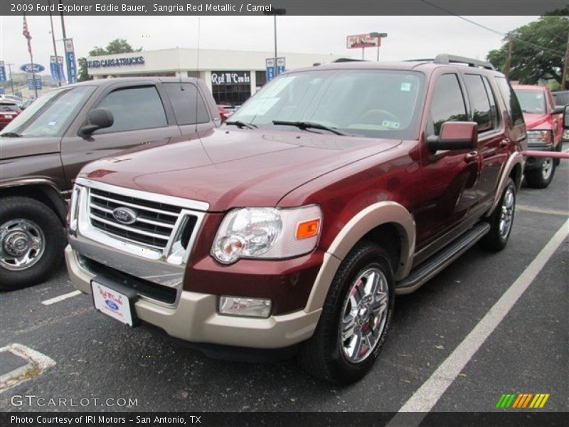 Sangria Red Metallic / Camel 2009 Ford Explorer Eddie Bauer