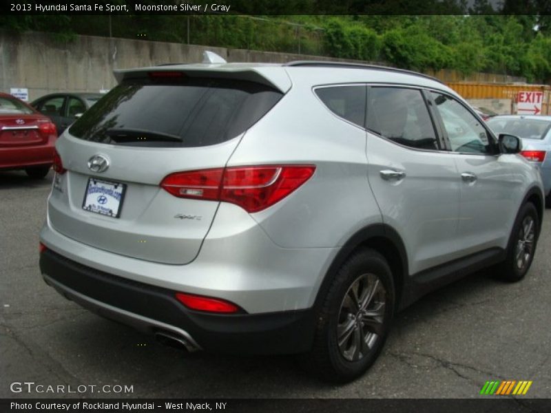 Moonstone Silver / Gray 2013 Hyundai Santa Fe Sport