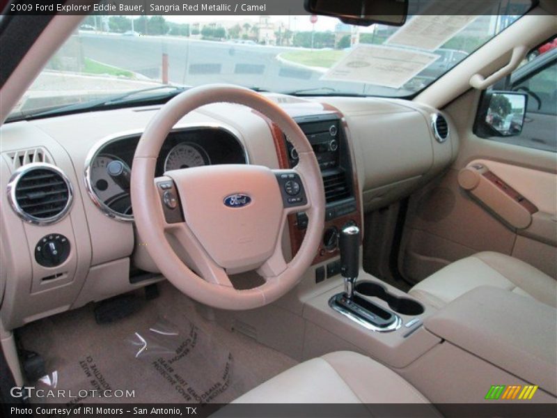 Sangria Red Metallic / Camel 2009 Ford Explorer Eddie Bauer