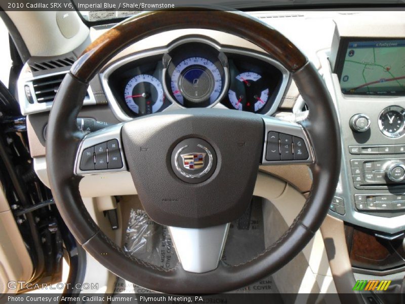 Imperial Blue / Shale/Brownstone 2010 Cadillac SRX V6