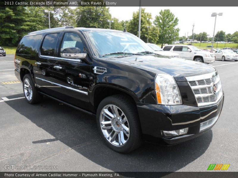 Black Raven / Ebony 2013 Cadillac Escalade ESV Platinum AWD