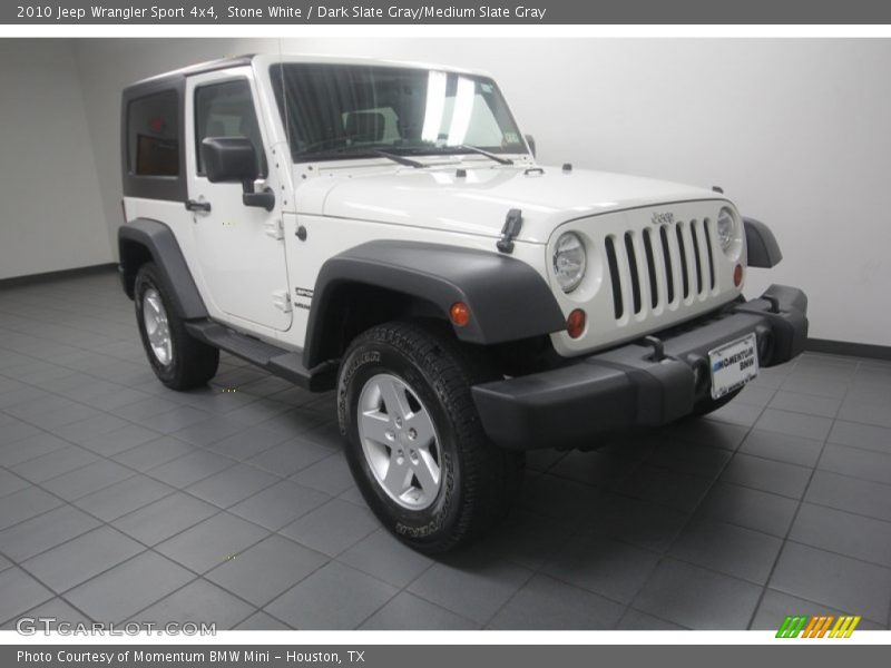 Stone White / Dark Slate Gray/Medium Slate Gray 2010 Jeep Wrangler Sport 4x4