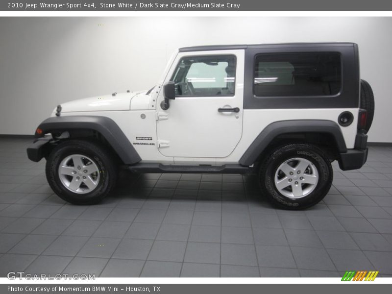 Stone White / Dark Slate Gray/Medium Slate Gray 2010 Jeep Wrangler Sport 4x4