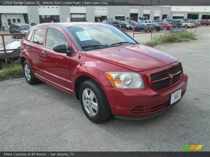 Inferno Red Crystal Pearl / Dark Slate Gray 2009 Dodge Caliber SE